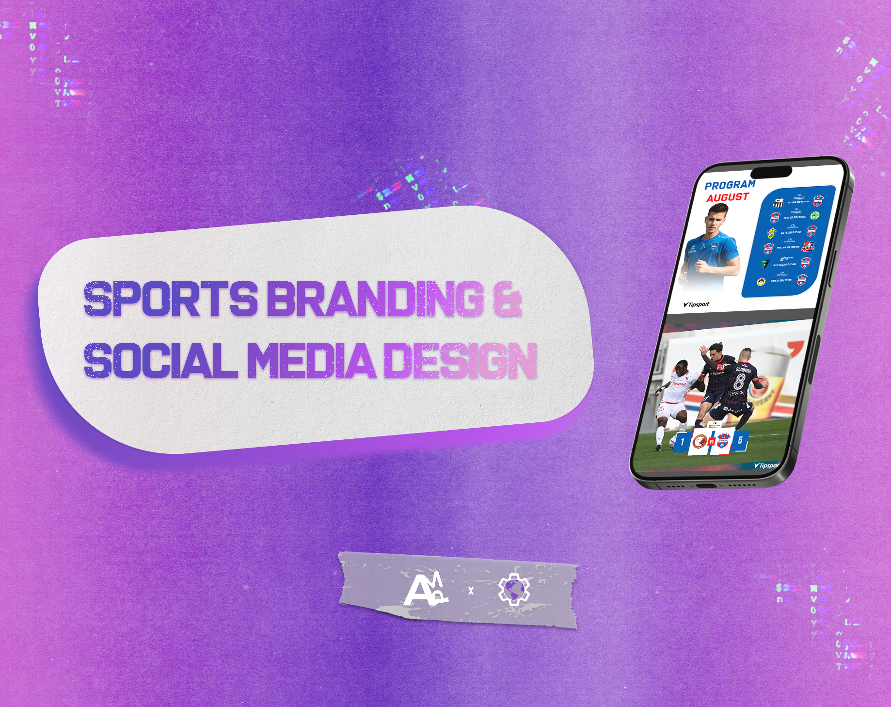 Sports branding and social media design project